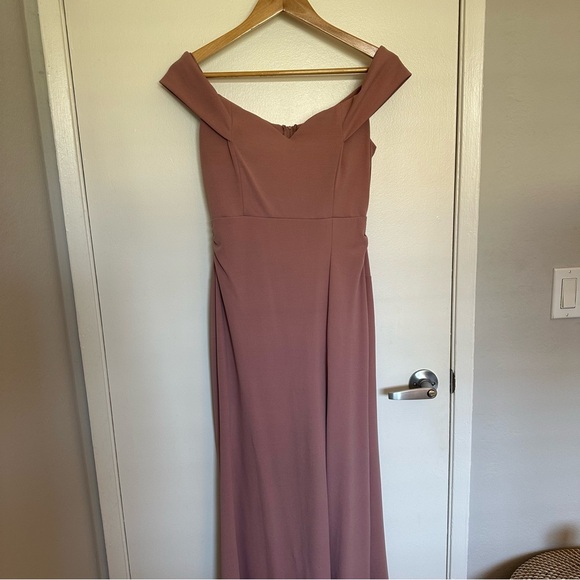 Dusty Mauve Emerald Sundae Bridesmaid Dress Size M - Picture 2 of 10